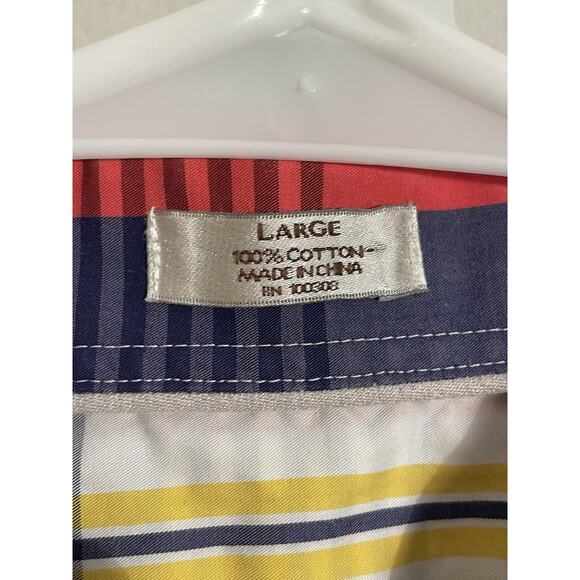 Peter Millar Mens Size Large Plaid Weekender Finish Short Sleeve Shirt - Picture 6 of 8